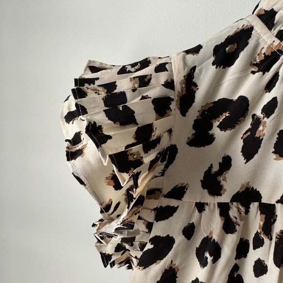 JODIFL Ruffled Teired Dress, Printed, Size Small - Picture 2 of 7